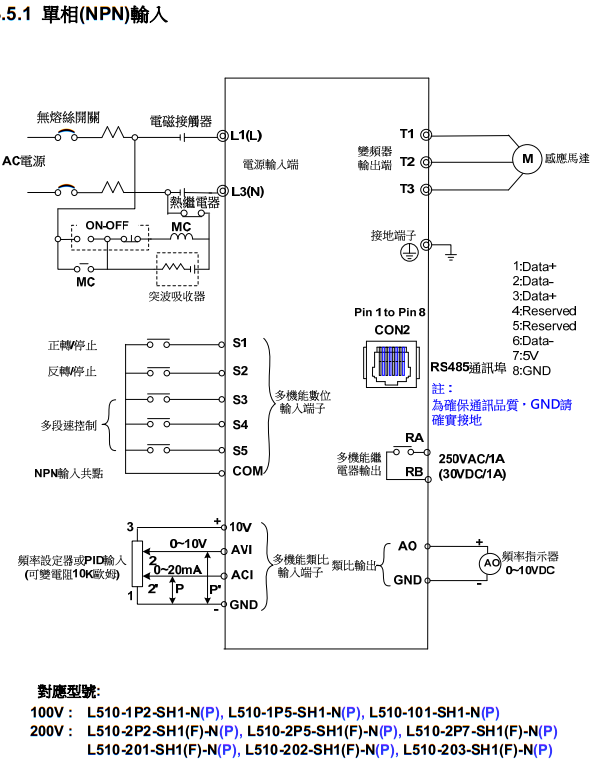 L510接線圖